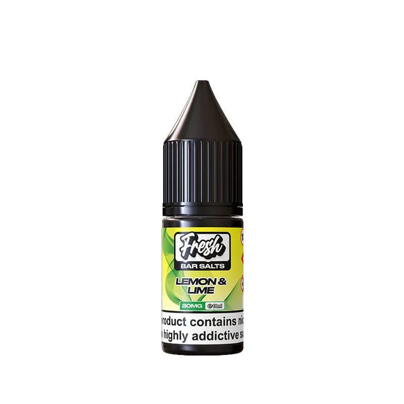 Fresh Bar Salts Lemon & Lime 10ml Nic Salt E-Liquid By Pukka Juice - Image 2