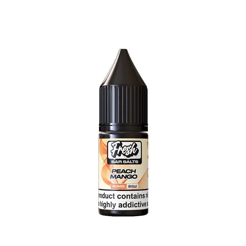 Fresh Bar Salts Peach Mango 10ml Nic Salt E-Liquid By Pukka Juice - Image 2