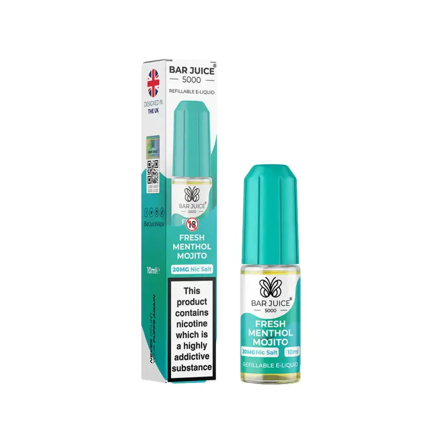 Fresh Menthol Mojito Nic Salt By Bar Juice 5000