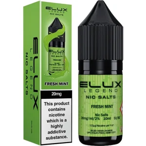 Fresh mint ELUX Legend nic salts e-liquid 10ml