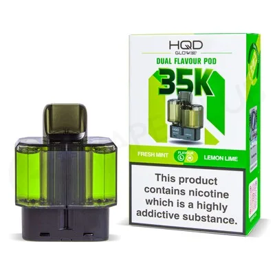 Fresh Mint & Lemon Lime HQD Glow Air 35K Refill Pods