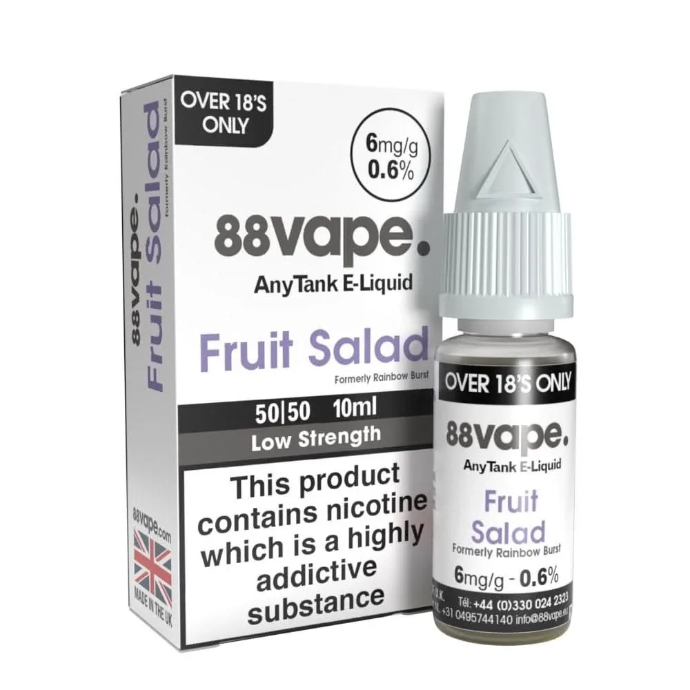 Fruit Salad (Rainbow Burst) E-Liquid Anytank Series by 88vape (10ml)