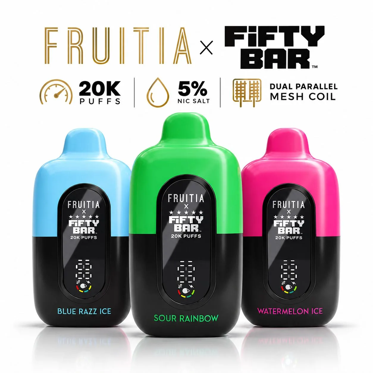 Fruitia x Fifty Bar 20K Puff Disposable