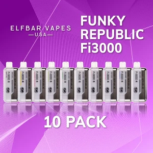 Funky Republic Fi3000 Disposable Vape – 10 Pack