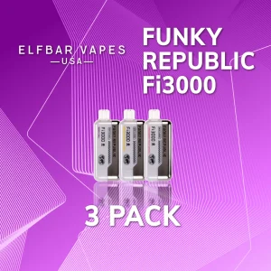 Funky Republic Fi3000 Disposable Vape – 3 Pack