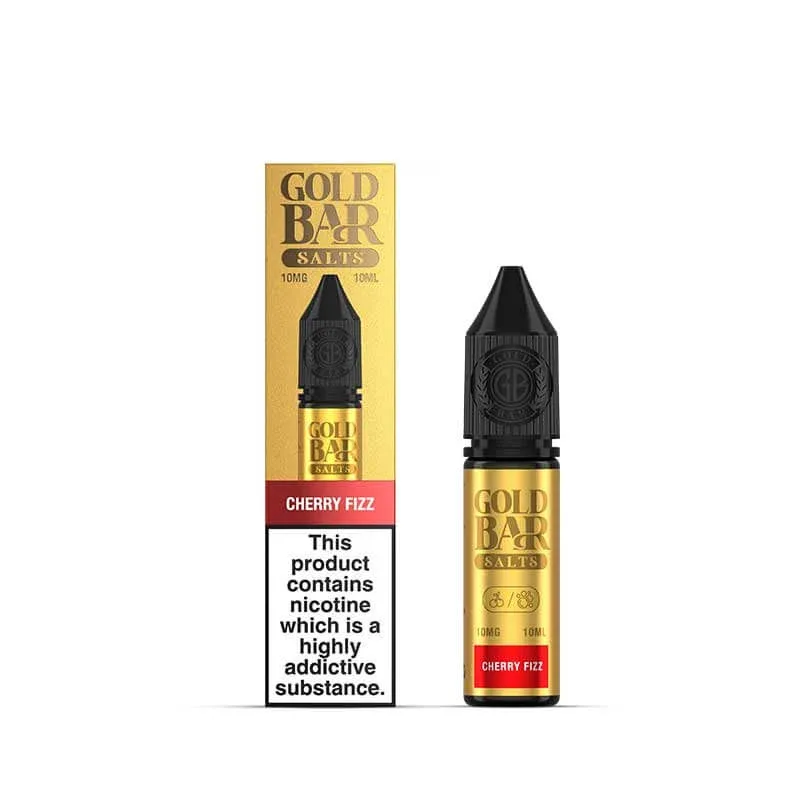 Gold Bar Salts Cherry Fizz Nic Salt E-Liquid 10ml