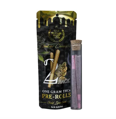 Gold Spectrum 2-Pack THCA Prerolls 1G