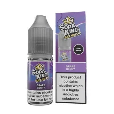 Grape Berry Nic Salt By Soda King Bar Salt