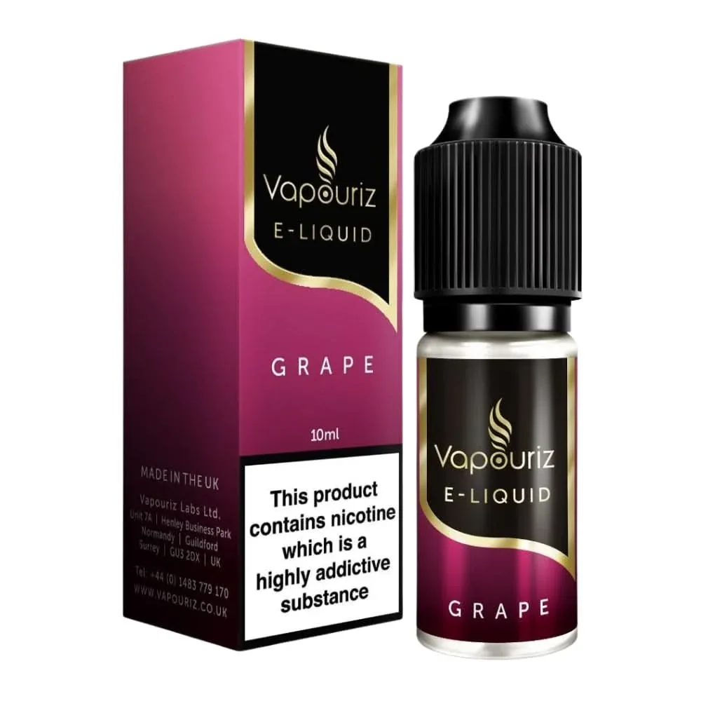 Grape E-Liquid by Vapouriz (10ml)