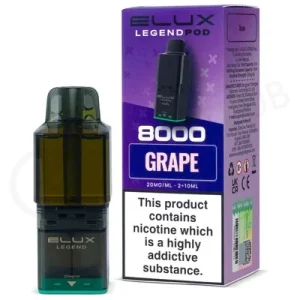 Grape Elux Legend 8000 Prefilled Pod