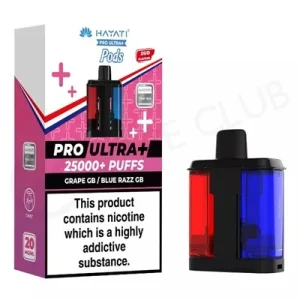 Grape GB & Blue Razz GB Hayati Pro Ultra Plus Refill Pod