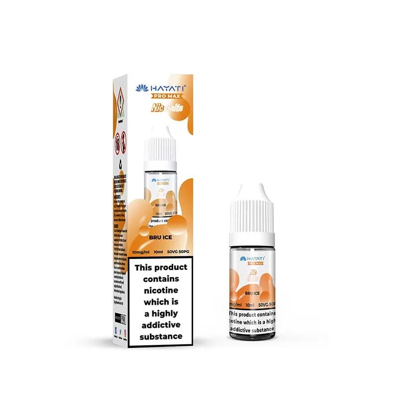 Hayati Pro Max Bru Ice Nic Salt E-Liquid 10ml
