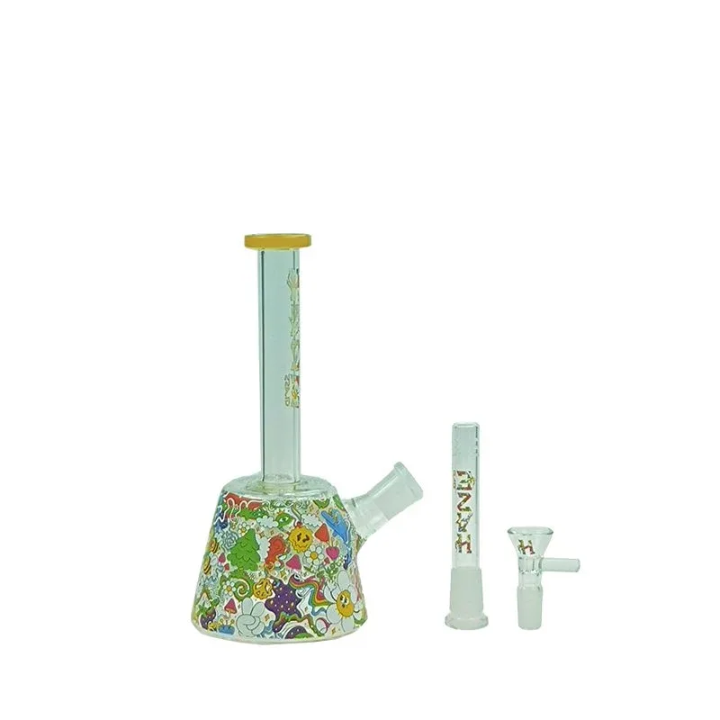 Haze - 9" Lab Flower Jade Yellow Beaker