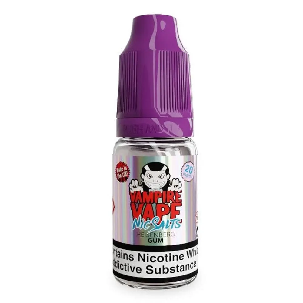 Heisenberg Gum Nic Salt E-Liquid by Vampire Vape (10ml)