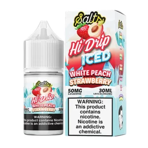 Hi-Drip Salts 30ml – White Peach Strawberry ICED