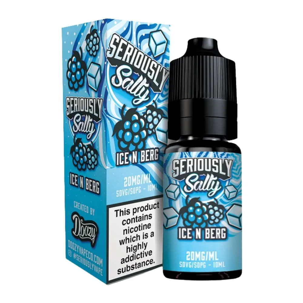 Ice N Berg Nic Salt E-Liquid Seriously Salty Series by Doozy Vape Co (10ml)
