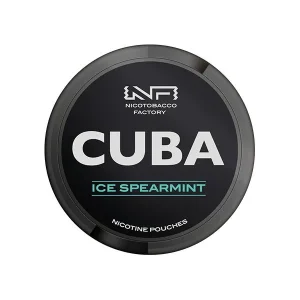 Ice Spearmint CUBA Black Nicotine Pouches (25 pouches/box)