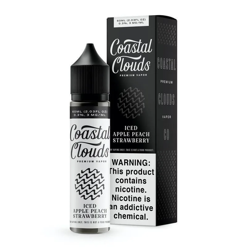 Iced Apple Peach Strawberry by Coastal Clouds Series 60mL
