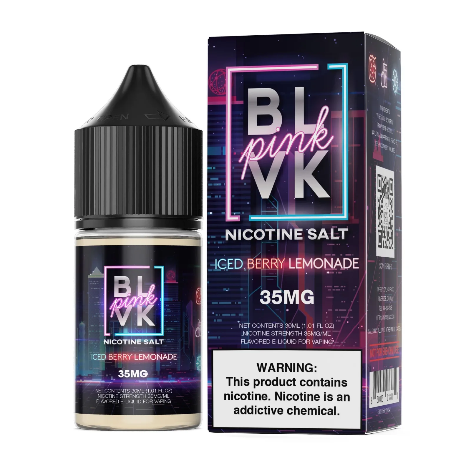 Iced Berry Lemonade by BLVK TFN Pink Salt 30mL