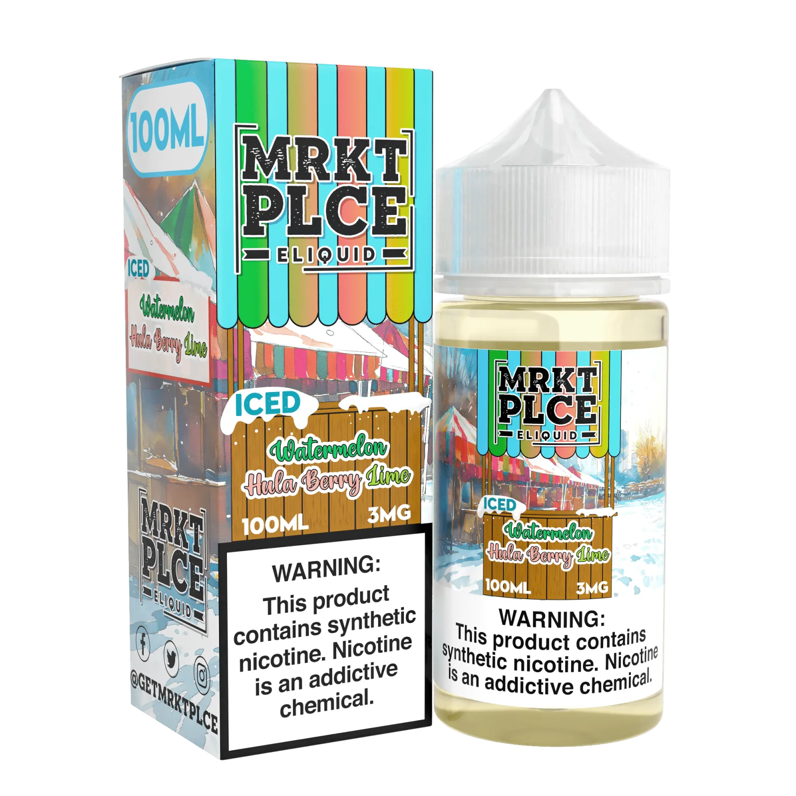 Iced Watermelon Hula Berry Lime by MRKT PLCE – 100mL