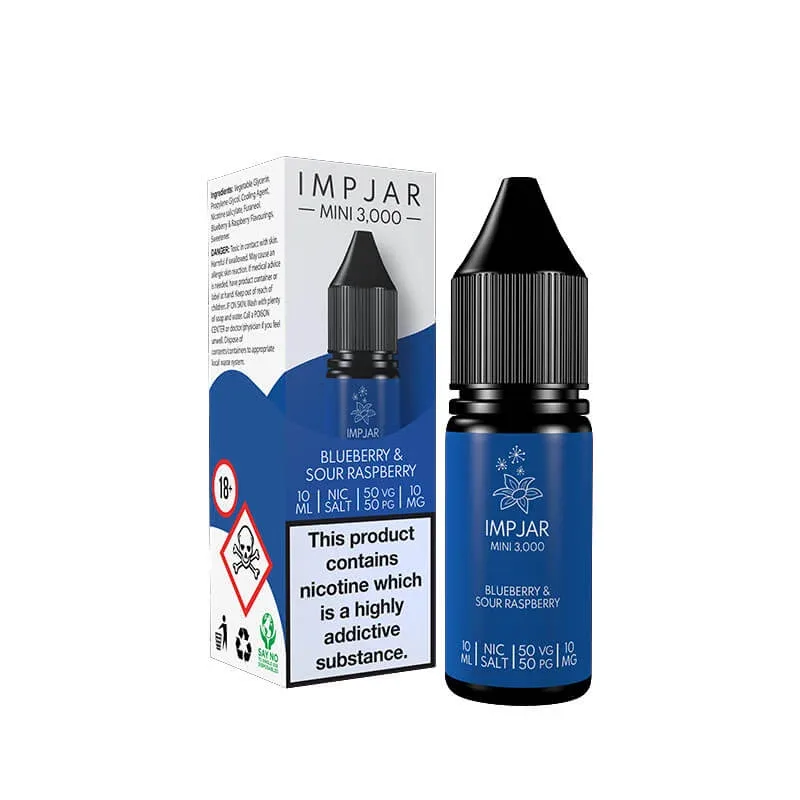 Imp Jar Blueberry Sour Raspberry 10ml Nic Salt E-Liquid - Image 2