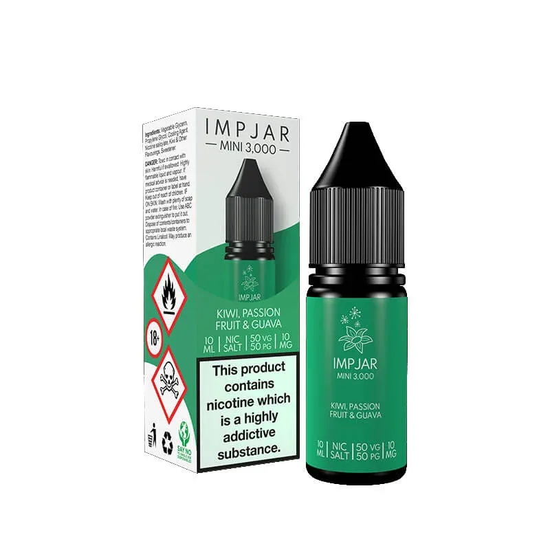 Imp Jar Kiwi Passionfruit & Guava 10ml Nic Salt E-Liquid - Image 2