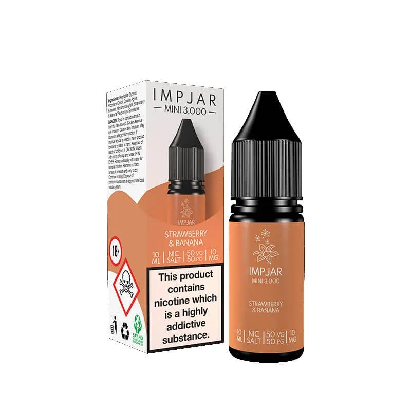 Imp Jar Strawberry & Banana 10ml Nic Salt E-Liquid - Image 2