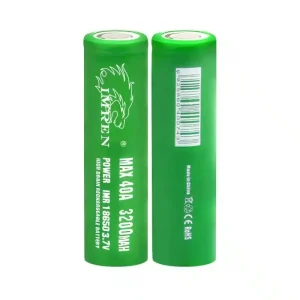 IMREN 18650 3200mAh 40amp Battery (Green)