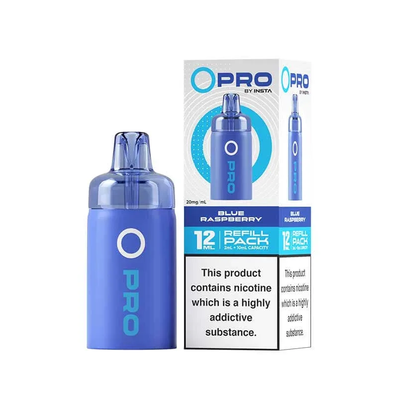 Insta O Pro Blue Sour Raspberry Prefilled Vape Pod + Refill