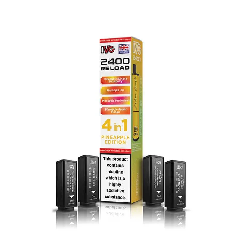 IVG 2400 Reload Pineapple Edition Prefilled Vape Pods - 20mg - 4PK