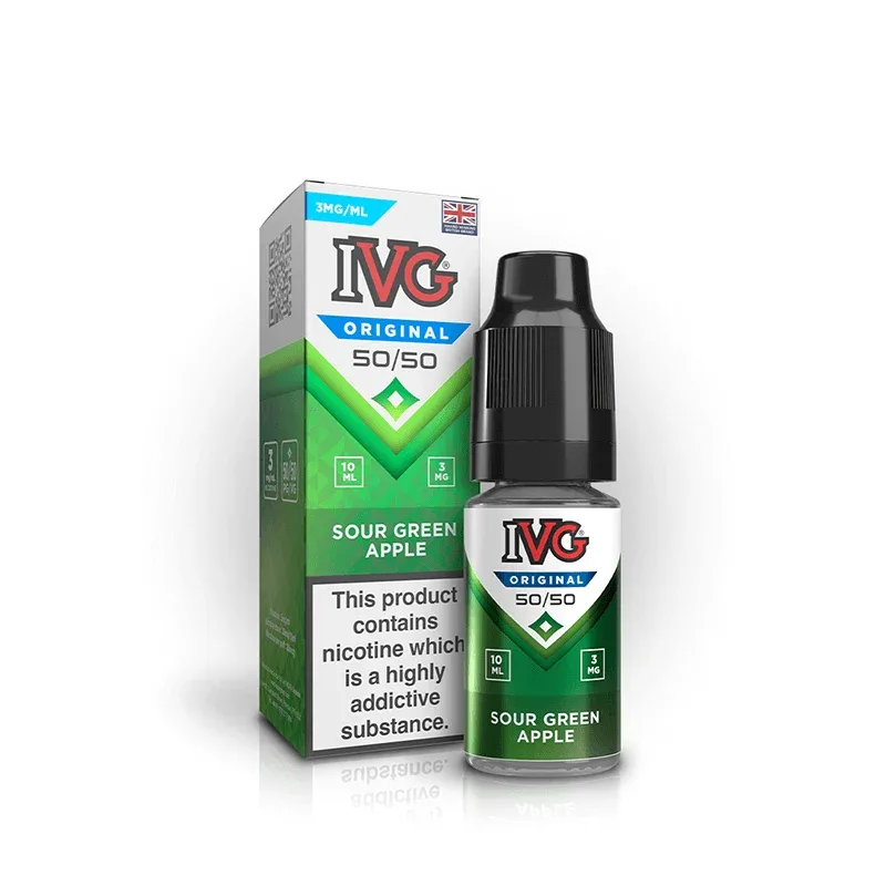 IVG Sour Green Apple E-Liquid 50/50