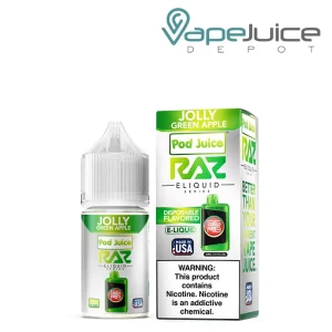 Jolly Green Apple Pod Juice x Raz TFN Salt 30ml