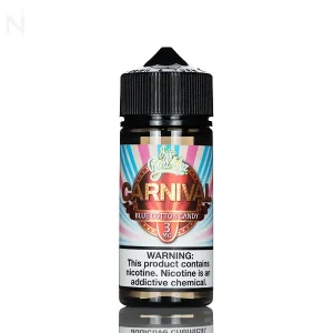 Juice Roll Upz E-Liquid – Carnival Blue Cotton Candy – 100mL