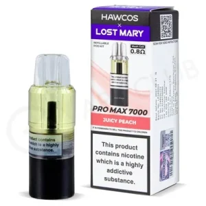 Juicy Peach Hawcos x Lost Mary Pro Max 7000 Refill Pack