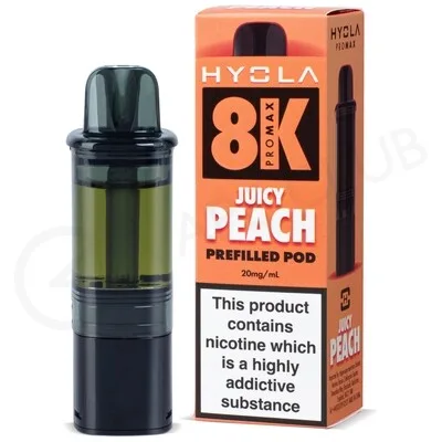 Juicy Peach Hyola Pro Max 8000 Refill Pack - Image 2