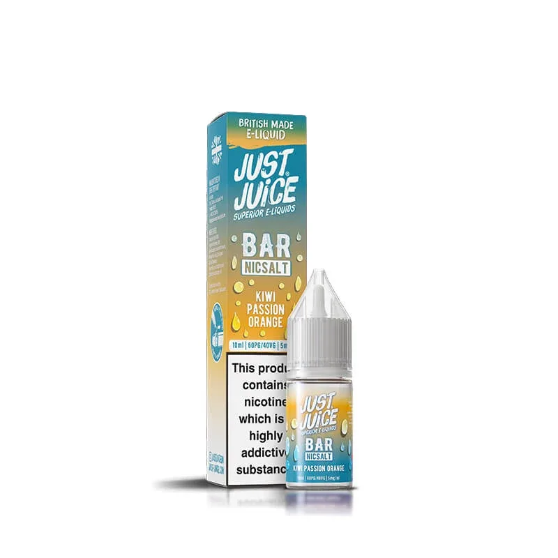 Just Juice Bar Range Kiwi Passion Orange 10ml Nic Salt E-Liquid - Image 2