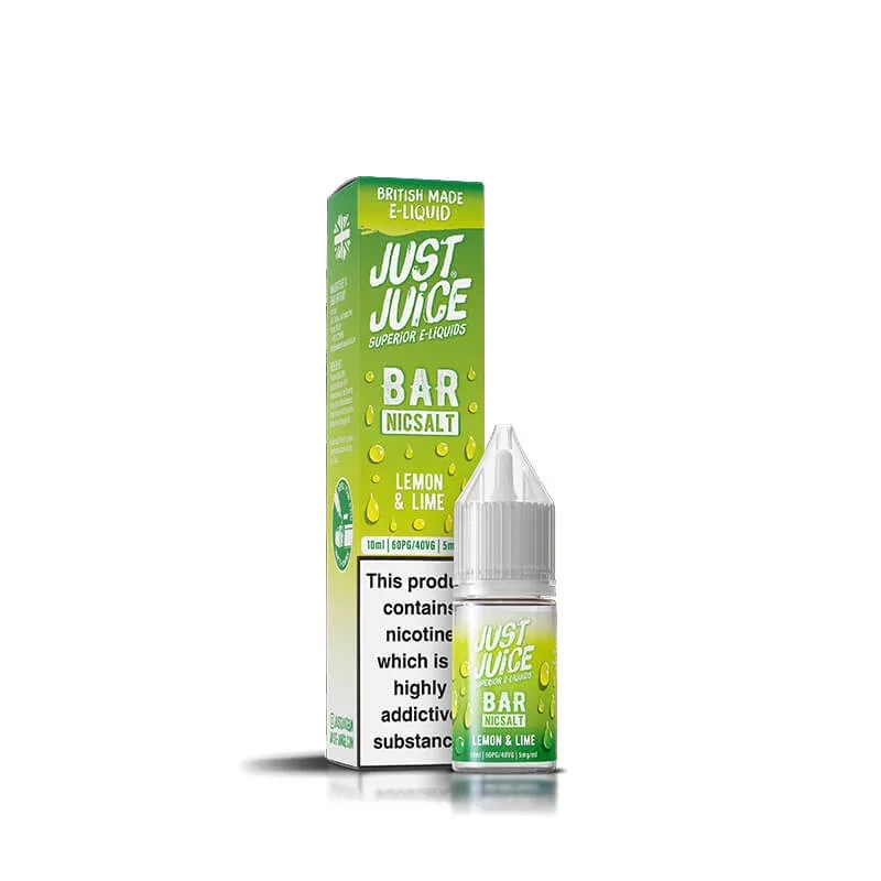 Just Juice Bar Range Lemon & Lime 10ml Nic Salt E-Liquid - Image 2