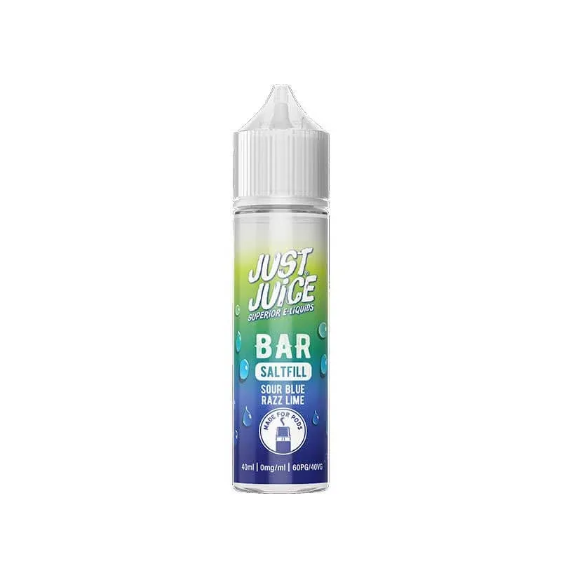 Just Juice Bar Saltfill Sour Blue Razz Lime Shortfill 40ml E-Liquid