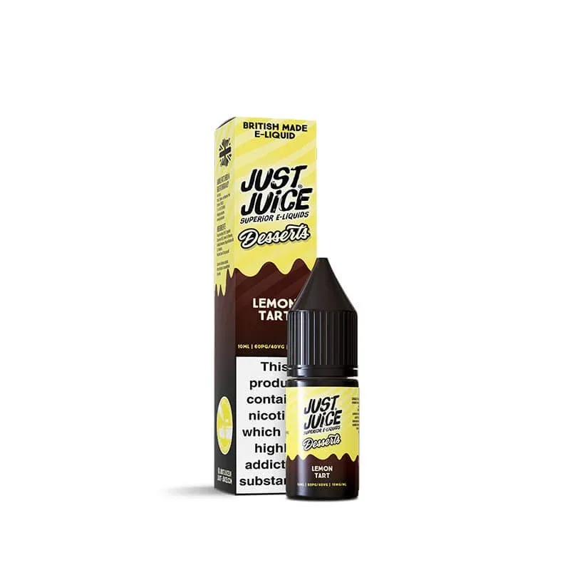 Just Juice Desserts Lemon Tart 10ml Nic Salt E-Liquid - Image 2