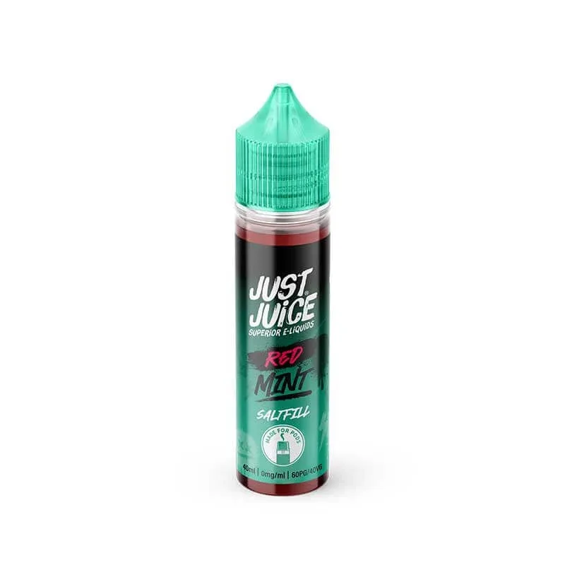 Just Juice Mint Range Red Mint Saltfill Shortfill 40ml E-Liquid