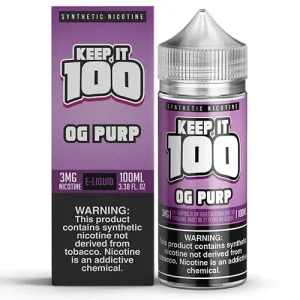 Keep It 100 Synthetic E-juice - Purple