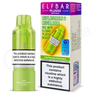 Kiwi Passion Fruit Guava Elf Bar Plus Refill Pod