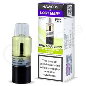 Kiwi Passion Fruit Guava Hawcos x Lost Mary Pro Max 7000 Refill Pack