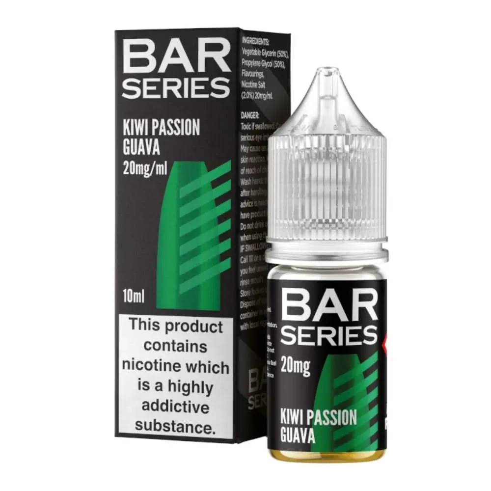 Kiwi Passion Guava Nic Salt E-Liquid by Bar Series (10ml)