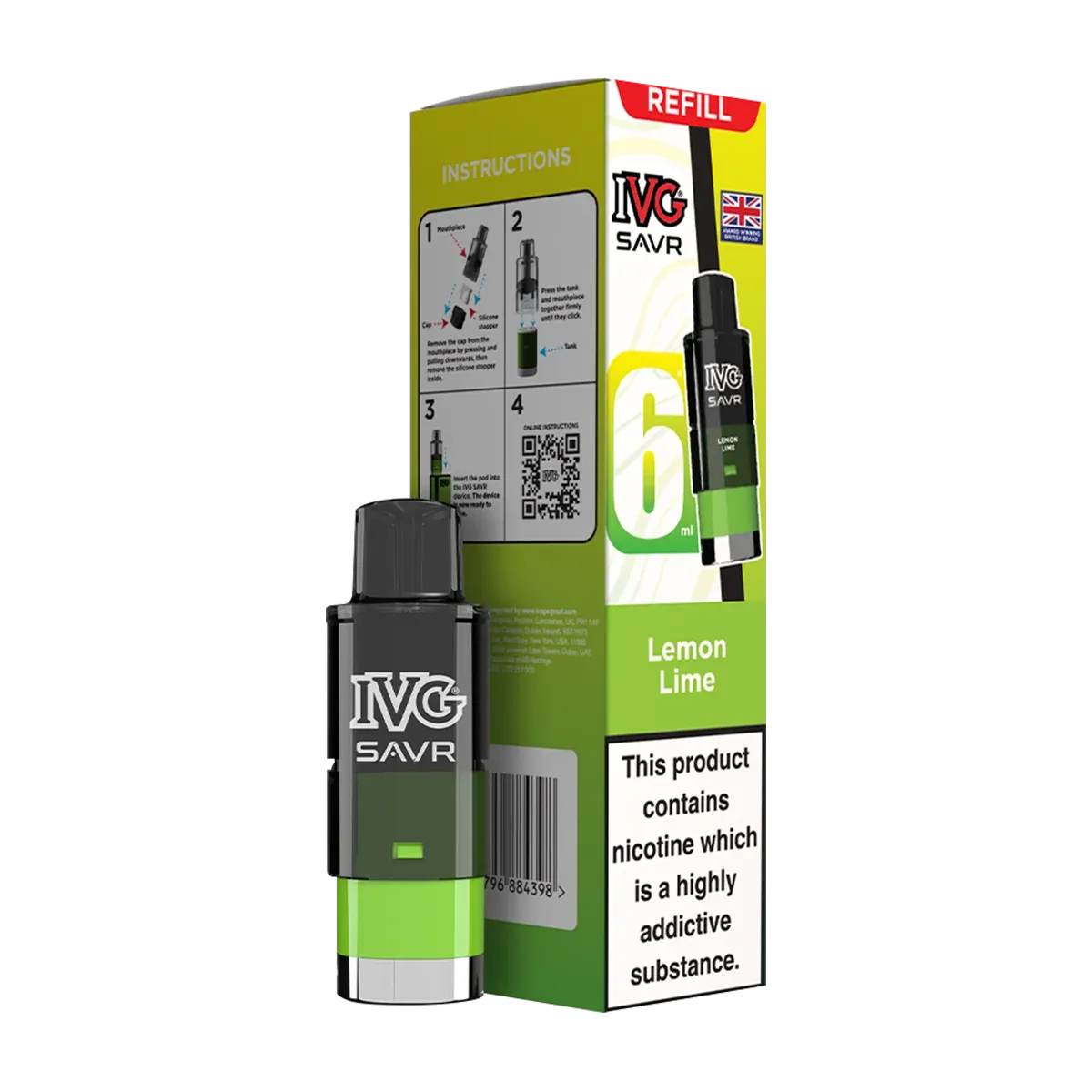 Lemon Lime IVG SAVR Refill Pack
