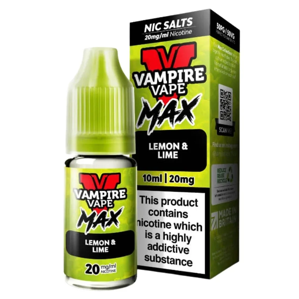 Lemon Lime VV Max Nic Salt E-Liquid by Vampire Vape (10ml)