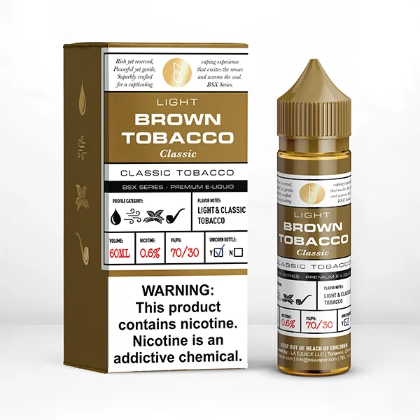 Light Classic Brown Tobacco by Glas BSX TFN 60mL