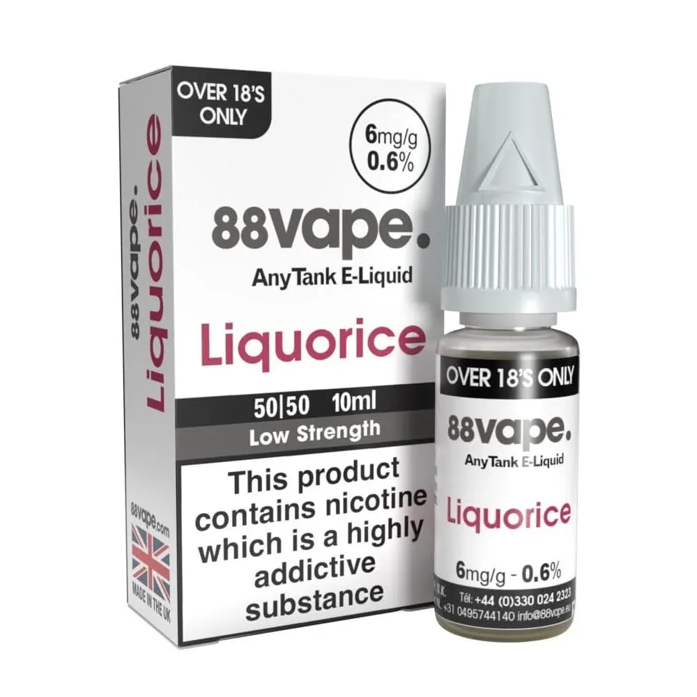 Liquorice E-Liquid Anytank & Original Series by 88vape (10ml)