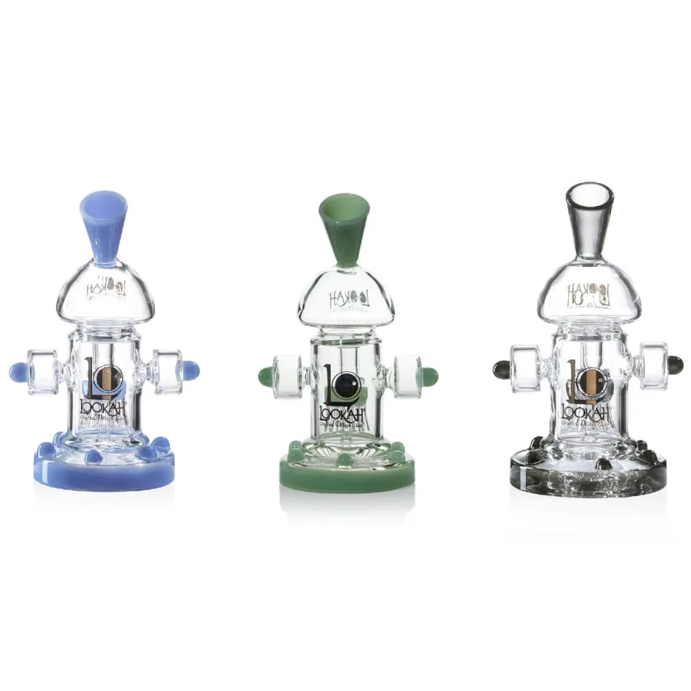 Lookah (Dab Rig) 8” Mini Recycler Percolator Steampunk Water Pipe