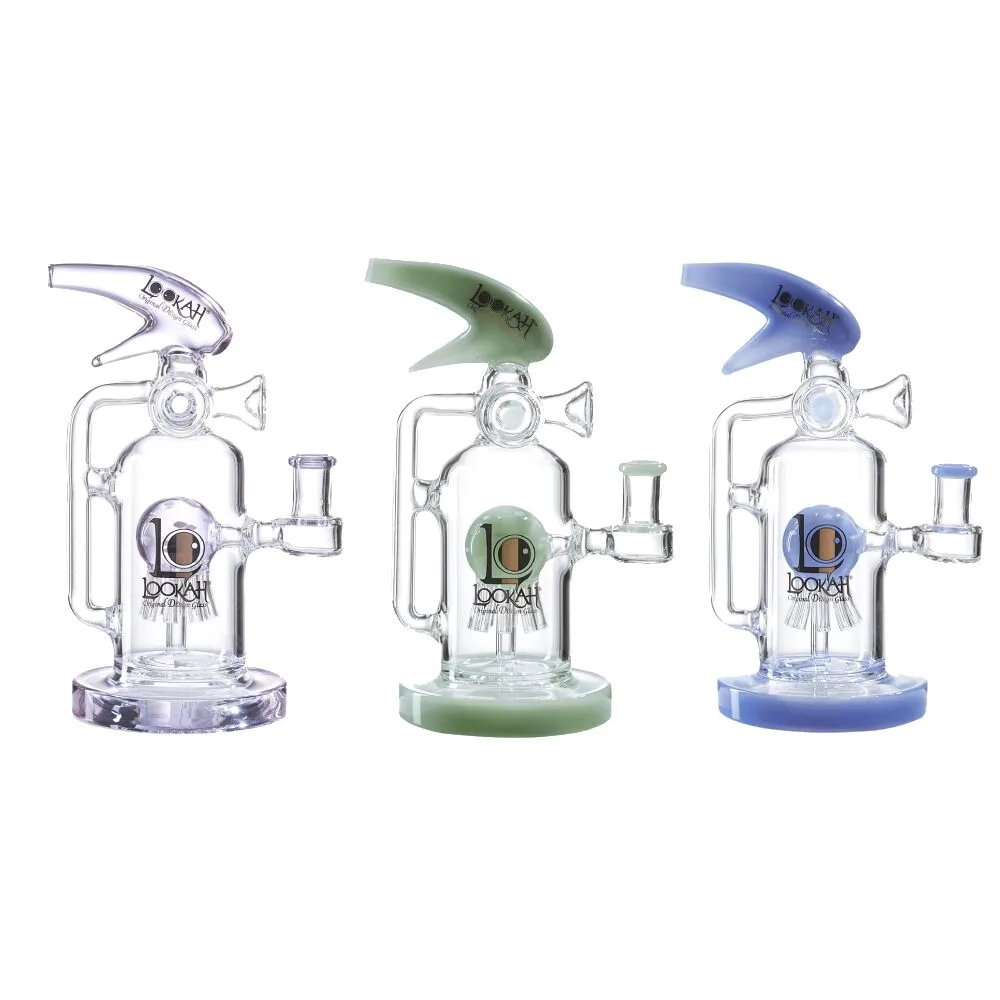 Lookah (Dab Rig) 9″ Cool Recycler Fire Extinguisher Water Pipe (WPC1004)